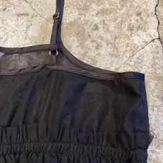 画像8: BLACK COLOR TULLE CAMISOLE TUNIC / Ladies M (8)