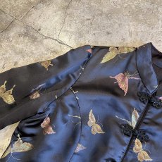 画像10: MIX COLOR BUTTERFLY PATTERN DESIGN CHINA JACKET / Ladies M (10)