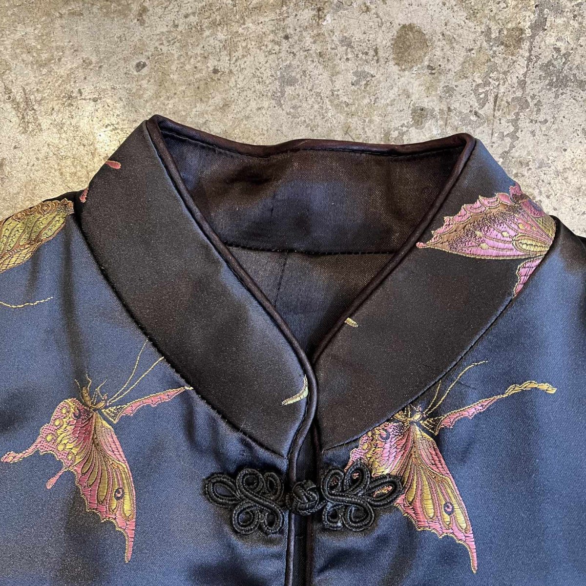 画像9: MIX COLOR BUTTERFLY PATTERN DESIGN CHINA JACKET / Ladies M (9)