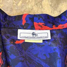 画像10: ALL OVER ARTISTIC PATTERN TAILORED JACKET / Mens M / MADE IN USA (10)