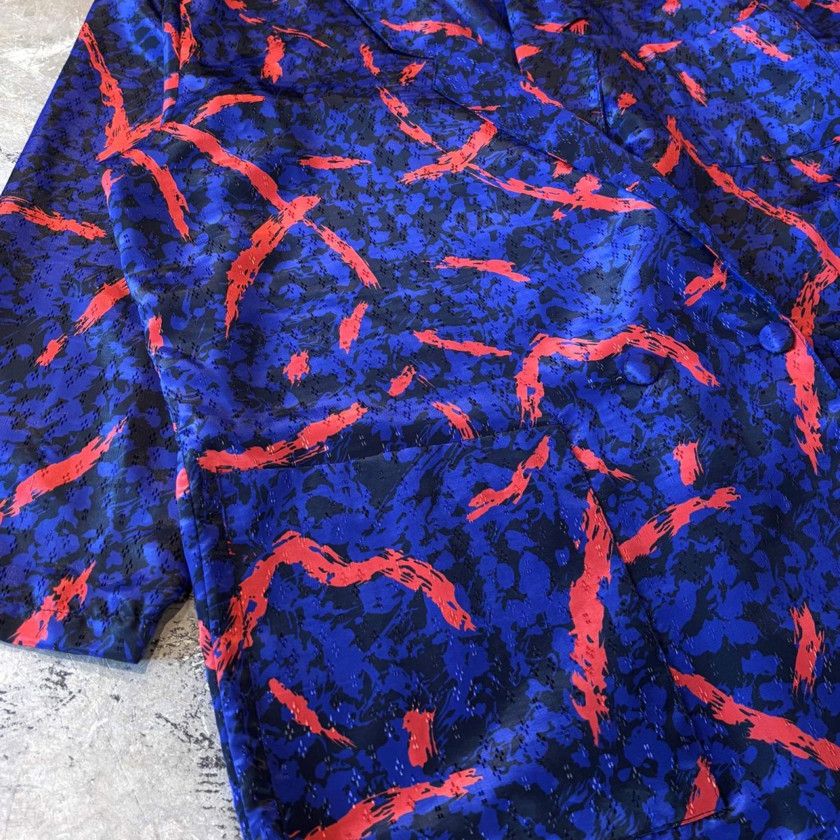 画像5: ALL OVER ARTISTIC PATTERN TAILORED JACKET / Mens M / MADE IN USA (5)