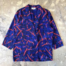 画像1: ALL OVER ARTISTIC PATTERN TAILORED JACKET / Mens M / MADE IN USA (1)