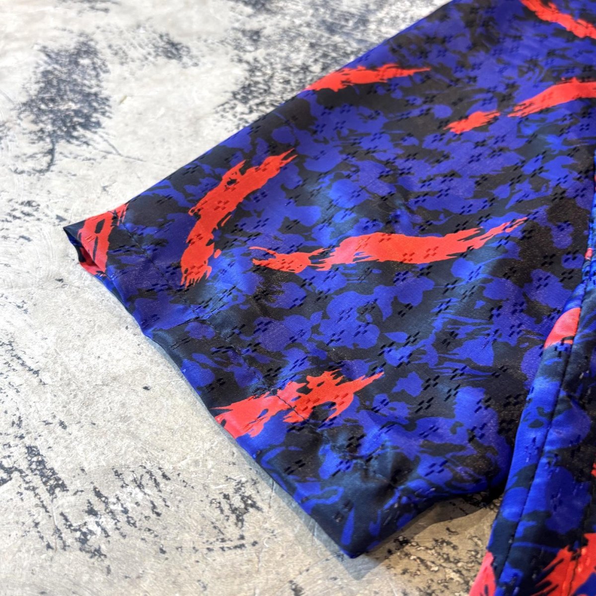 画像7: ALL OVER ARTISTIC PATTERN TAILORED JACKET / Mens M / MADE IN USA (7)