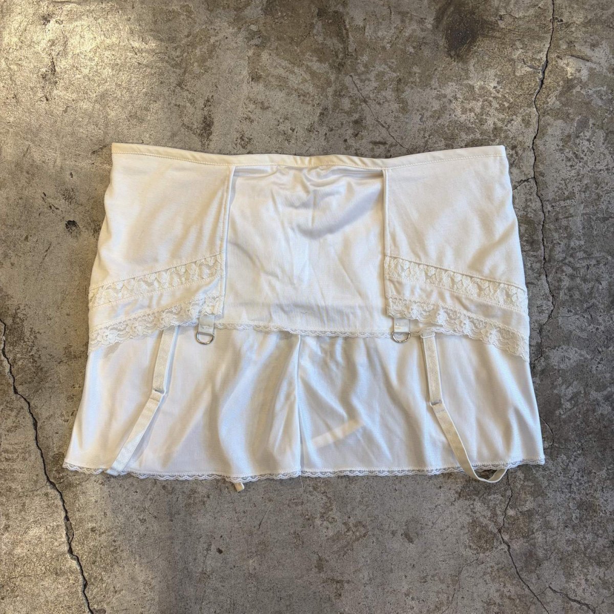 画像2: 【Wiz&Witch】"UNITED" VTG LACE MIX WRAP SKIRT / FREE (2)