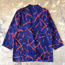 画像2: ALL OVER ARTISTIC PATTERN TAILORED JACKET / Mens M / MADE IN USA (2)