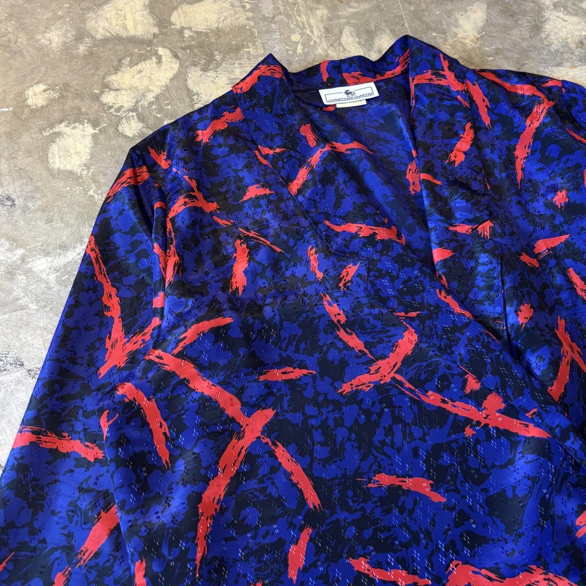 画像3: ALL OVER ARTISTIC PATTERN TAILORED JACKET / Mens M / MADE IN USA (3)