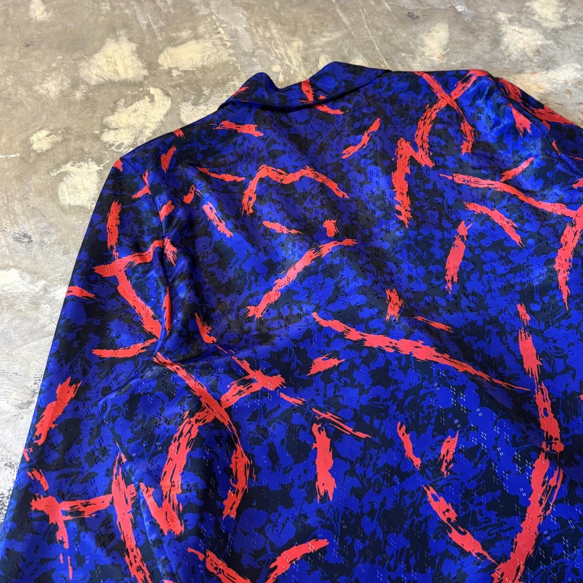 画像9: ALL OVER ARTISTIC PATTERN TAILORED JACKET / Mens M / MADE IN USA (9)