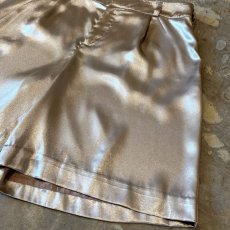 画像6: LUSTER GOLD COLOR WIDE SILHOUETTE SHORTS / W34 (6)