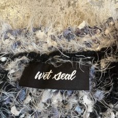 画像11: MIX COLOR OVER DESIGN SHAGGY KNIT SWEATER  / Ladies XL (11)