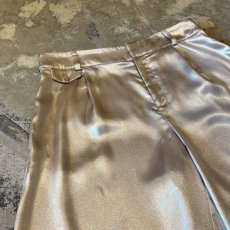 画像3: LUSTER GOLD COLOR WIDE SILHOUETTE SHORTS / W34 (3)
