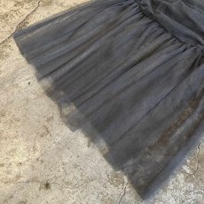画像4: GREY COLOR GATHER DESIGN TULLE CAMISOLE / Ladies S~M (4)