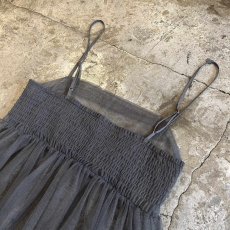 画像10: GREY COLOR GATHER DESIGN TULLE CAMISOLE / Ladies S~M (10)