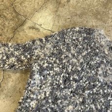 画像9: MIX COLOR OVER DESIGN SHAGGY KNIT SWEATER  / Ladies XL (9)