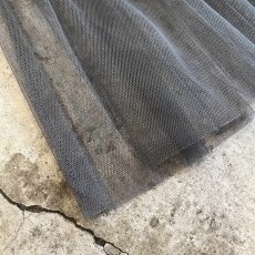 画像3: GREY COLOR GATHER DESIGN TULLE CAMISOLE / Ladies S~M (3)