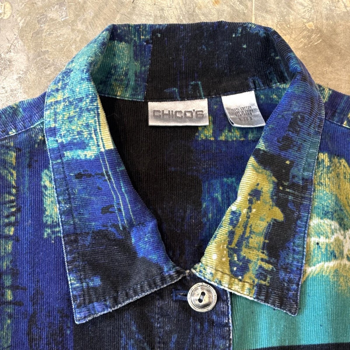 画像10: ALL OVER ART GRAPHIC PATTERN COTTON JACKET / Mens L (10)