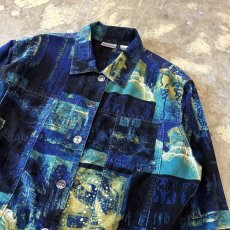 画像4: ALL OVER ART GRAPHIC PATTERN COTTON JACKET / Mens L (4)