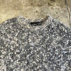 画像8: MIX COLOR OVER DESIGN SHAGGY KNIT SWEATER  / Ladies XL (8)