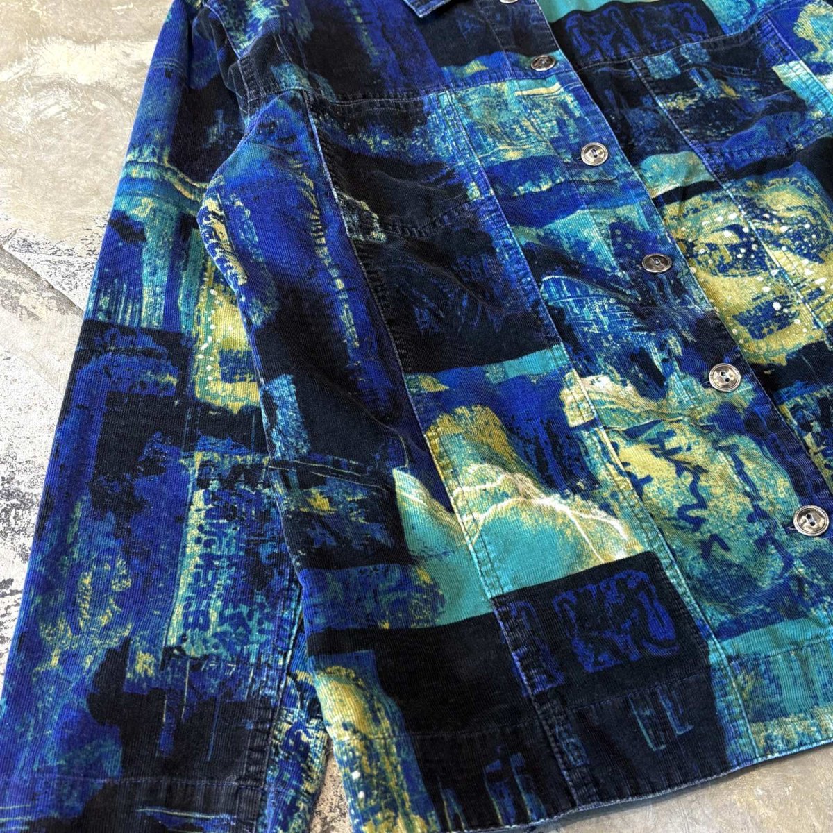 画像5: ALL OVER ART GRAPHIC PATTERN COTTON JACKET / Mens L (5)