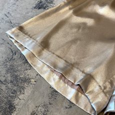 画像8: LUSTER GOLD COLOR WIDE SILHOUETTE SHORTS / W34 (8)
