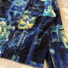 画像6: ALL OVER ART GRAPHIC PATTERN COTTON JACKET / Mens L (6)