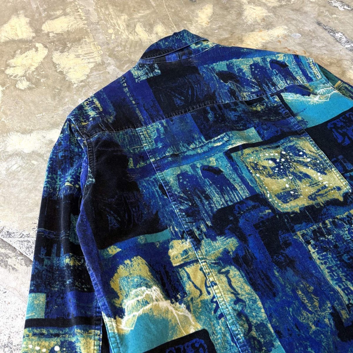画像9: ALL OVER ART GRAPHIC PATTERN COTTON JACKET / Mens L (9)