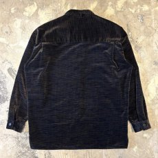 画像2: 90's ALL OVER PATTERN VELOUR L/S SHIRT / Mens L / MADE IN USA (2)