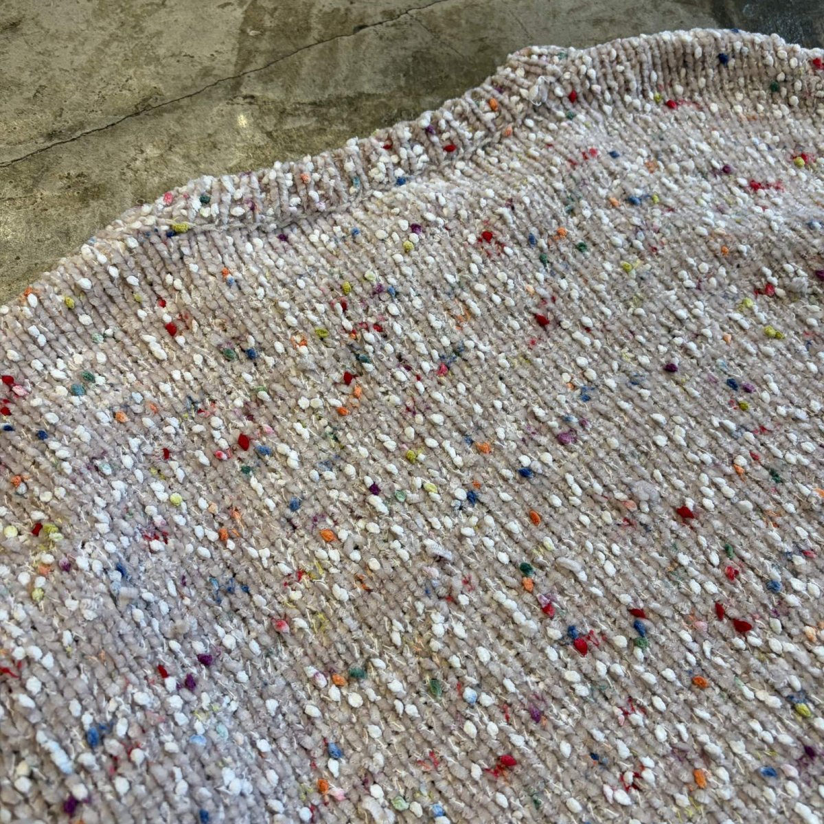 画像9: COLOR NEP CHENILLE KNIT SWEATER / Ladies M (9)