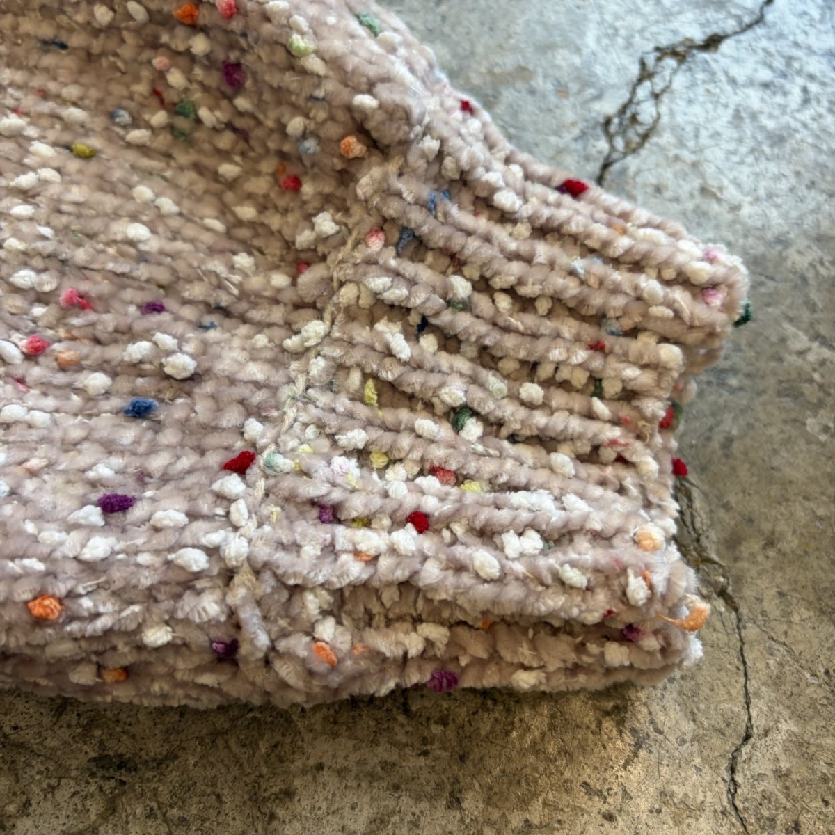 画像7: COLOR NEP CHENILLE KNIT SWEATER / Ladies M (7)