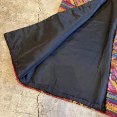 画像5: OLD GEOMETRIC PATTERN TAPESTRY DESIGN VEST / Ladies L (5)
