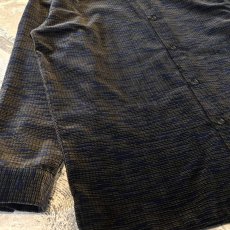 画像5: 90's ALL OVER PATTERN VELOUR L/S SHIRT / Mens L / MADE IN USA (5)