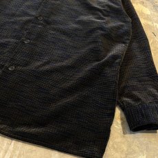 画像6: 90's ALL OVER PATTERN VELOUR L/S SHIRT / Mens L / MADE IN USA (6)