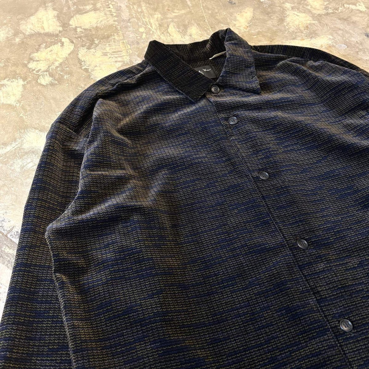画像3: 90's ALL OVER PATTERN VELOUR L/S SHIRT / Mens L / MADE IN USA (3)