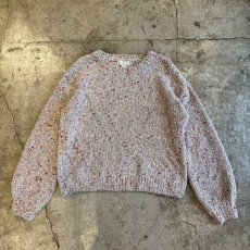 画像1: COLOR NEP CHENILLE KNIT SWEATER / Ladies M (1)