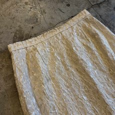 画像3: JACQUARD DESIGN BACK SLIT STRAIGHT SKIRT / W27~W30 (3)