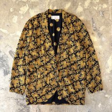 画像1: 80~90's ALL OVER PATTERN TAILORED JACKET / Mens S(L) / MADE IN USA (1)