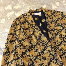 画像3: 80~90's ALL OVER PATTERN TAILORED JACKET / Mens S(L) / MADE IN USA (3)