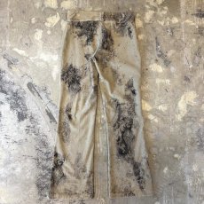 画像2: ART GRAPHIC PATTERN FLARE CORDUROY PANTS / W30 / MADE IN ITALY (2)