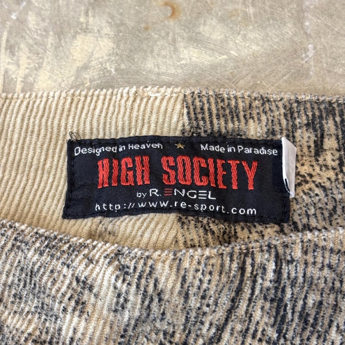 画像10: ART GRAPHIC PATTERN FLARE CORDUROY PANTS / W30 / MADE IN ITALY (10)