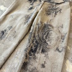 画像4: ART GRAPHIC PATTERN FLARE CORDUROY PANTS / W30 / MADE IN ITALY (4)