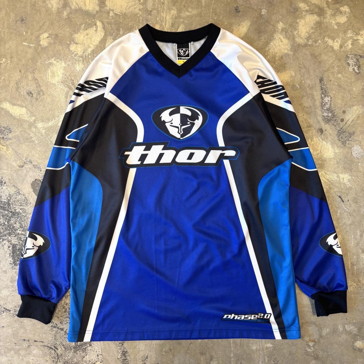 画像1: "THOR" COLOR SWITCHED LOGO RACING L/S TOPS / Mens M(L) (1)