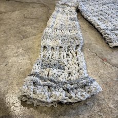 画像4: CHENILLE CROCHET KNIT MESH SWEATER / Ladies L (4)