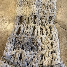 画像9: CHENILLE CROCHET KNIT MESH SWEATER / Ladies L (9)