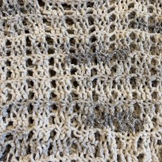 画像6: CHENILLE CROCHET KNIT MESH SWEATER / Ladies L (6)