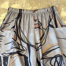 画像10: LINE ART PATTERN BALLOON SILHOUETTE PANTS / W30~ (10)