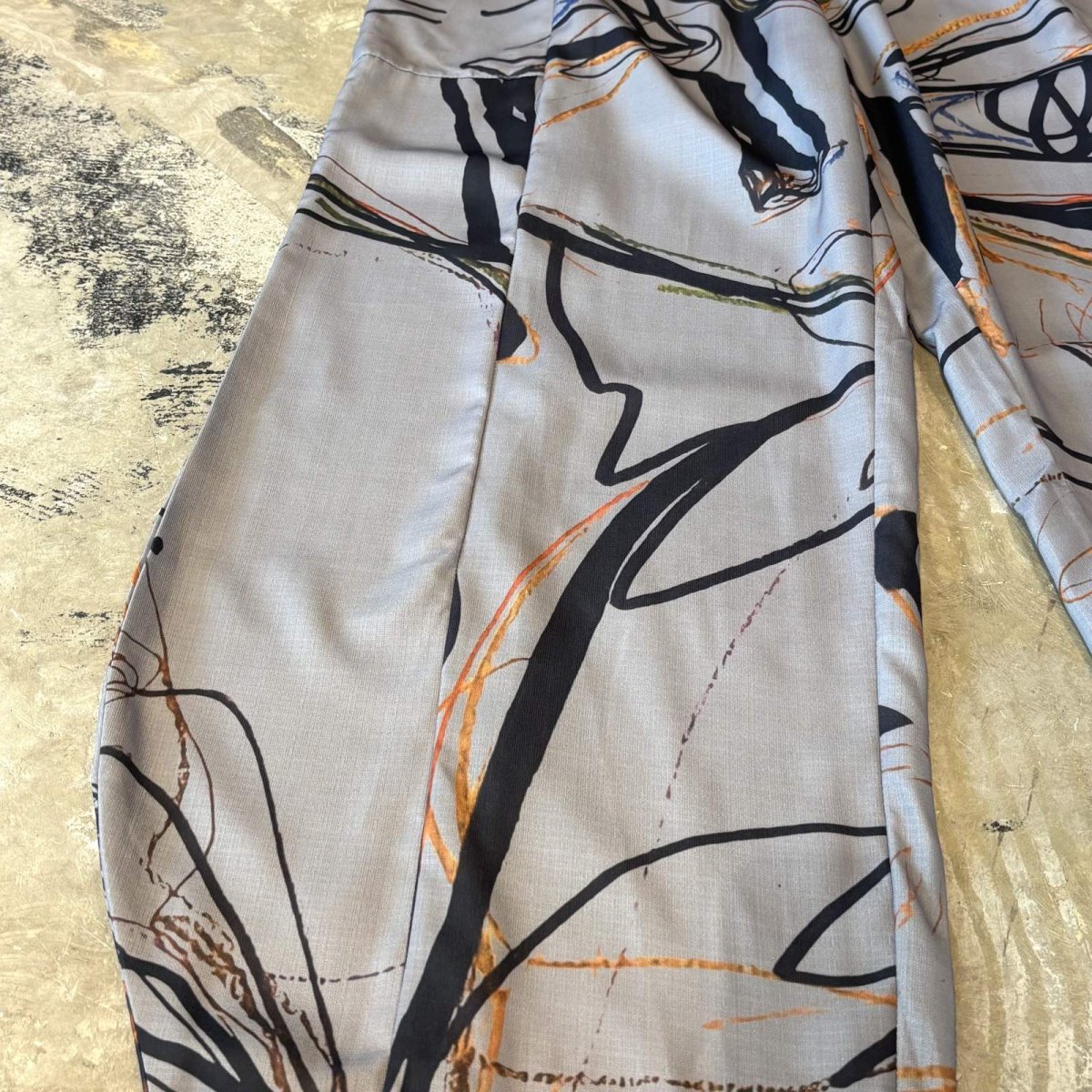 画像7: LINE ART PATTERN BALLOON SILHOUETTE PANTS / W30~ (7)