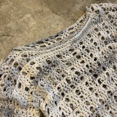 画像3: CHENILLE CROCHET KNIT MESH SWEATER / Ladies L (3)