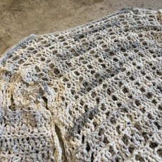 画像8: CHENILLE CROCHET KNIT MESH SWEATER / Ladies L (8)