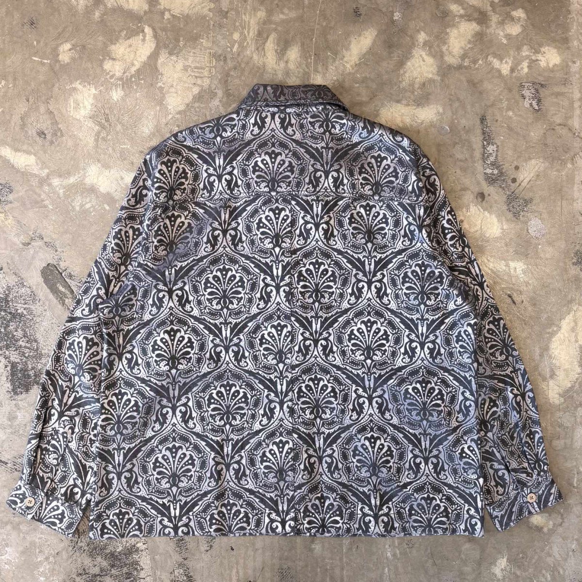 画像2: ALL OVER SILVER MIX PATTERN JACKET / Mens L (2)