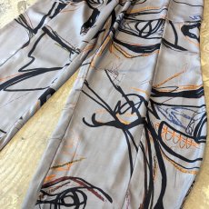 画像6: LINE ART PATTERN BALLOON SILHOUETTE PANTS / W30~ (6)