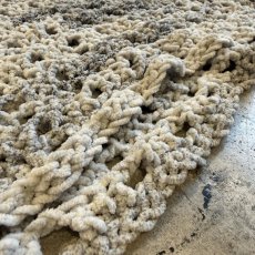 画像12: CHENILLE CROCHET KNIT MESH SWEATER / Ladies L (12)
